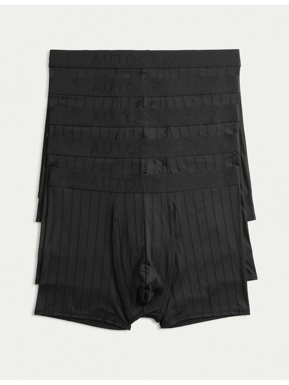 Marks & Spencer Úpletové trenýrky Microskin, 5 ks Marks & Spencer černá