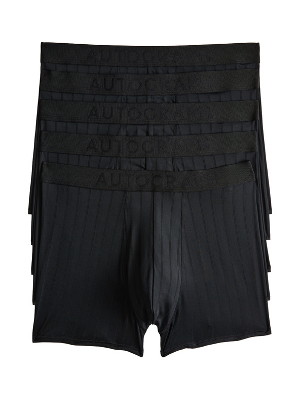 Marks & Spencer Úpletové trenýrky Microskin, 5 ks Marks & Spencer černá