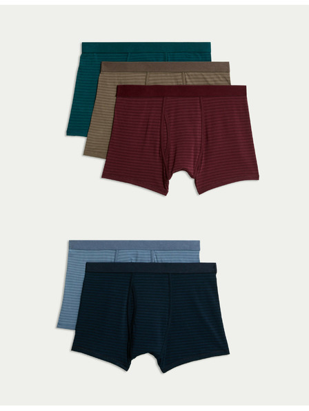 Marks & Spencer Trenýrky s vysokým podílem bavlny a technologií Cool & Fresh™, 5 ks v balení Marks & Spencer vícebarevná