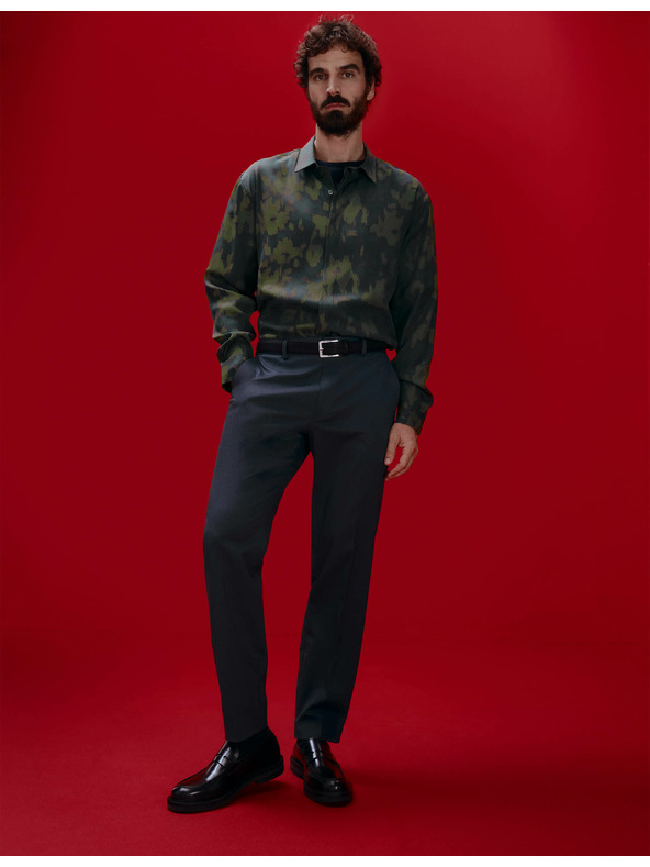 Marks & Spencer Kalhoty normálního střihu s úpravou Smart Stretch Marks & Spencer námořnická modrá