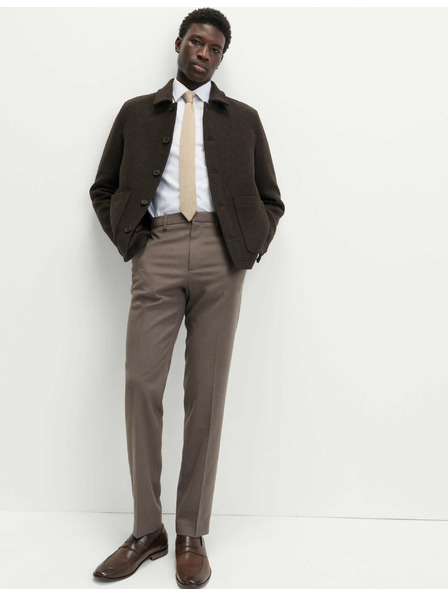 Marks & Spencer Kalhoty normálního střihu s úpravou Smart Stretch Marks & Spencer hnědá