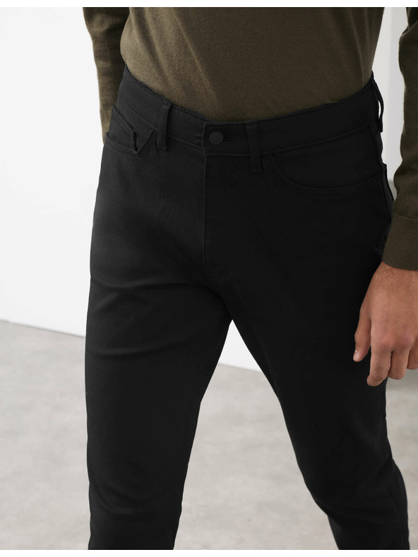 Marks & Spencer Kalhoty s 5 kapsami a keprem Marks & Spencer černá