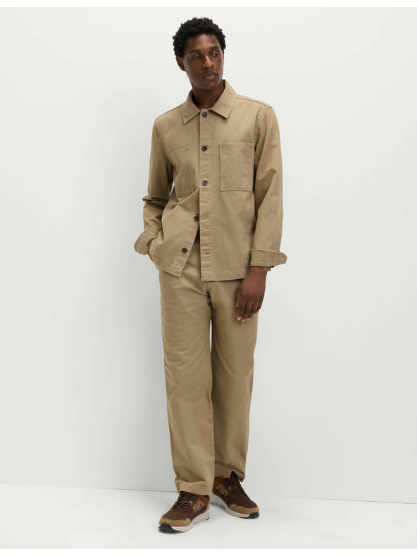 Marks & Spencer Kalhoty se vzorem rybí kosti, z čisté bavlny Marks & Spencer hnědá