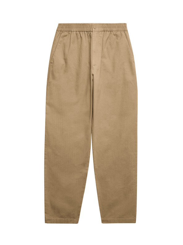 Marks & Spencer Kalhoty se vzorem rybí kosti, z čisté bavlny Marks & Spencer hnědá