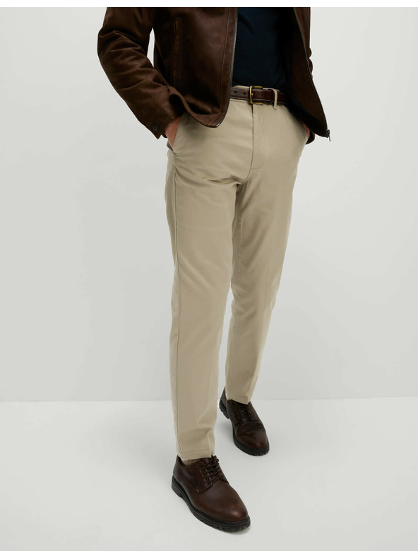 Marks & Spencer Keprové chino kalhoty Heritage normálního střihu Marks & Spencer béžová