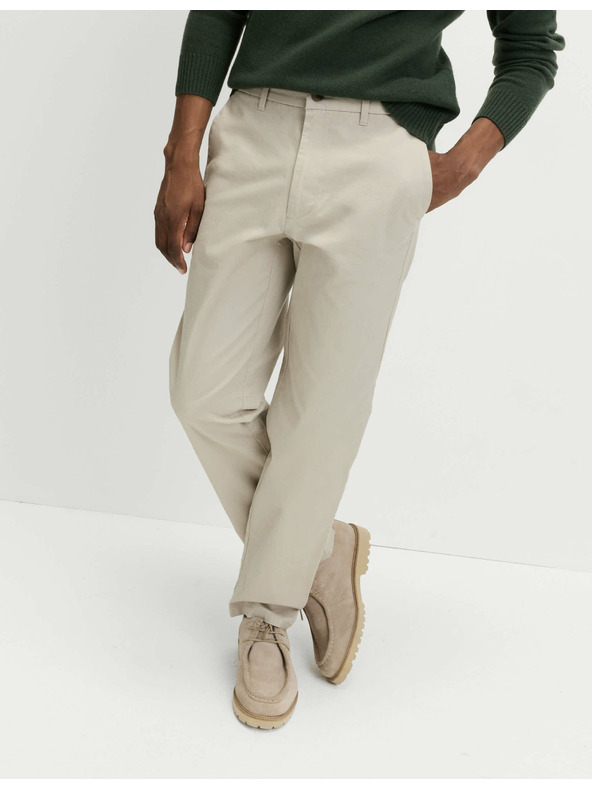 Marks & Spencer Strečové chino kalhoty normálního střihu Marks & Spencer béžová