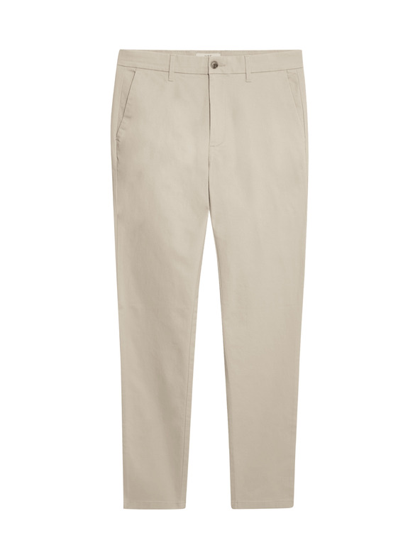 Marks & Spencer Chino kalhoty přiléhavého střihu se strečem Marks & Spencer béžová