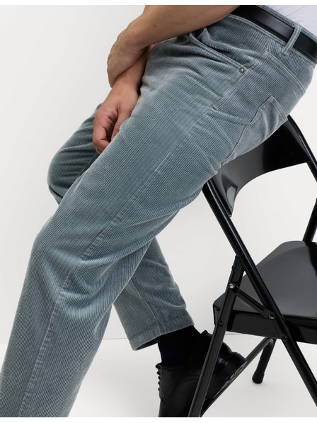 Marks & Spencer Luxusní manšestrové kalhoty s 5 kapsami, volný střih Marks & Spencer šedá