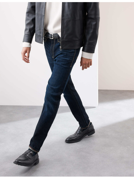 Marks & Spencer Strečové džíny v japonském stylu, úzký střih Marks & Spencer námořnická modrá