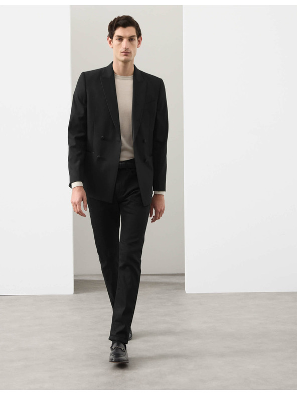 Marks & Spencer Strečové džíny v japonském stylu, úzký střih Marks & Spencer černá