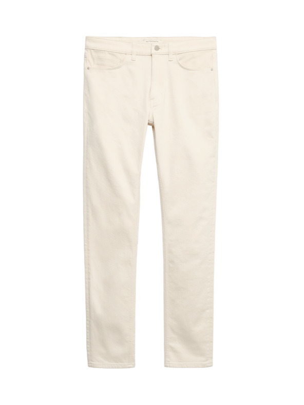 Marks & Spencer Italské džíny slim fit Marks & Spencer smetanová