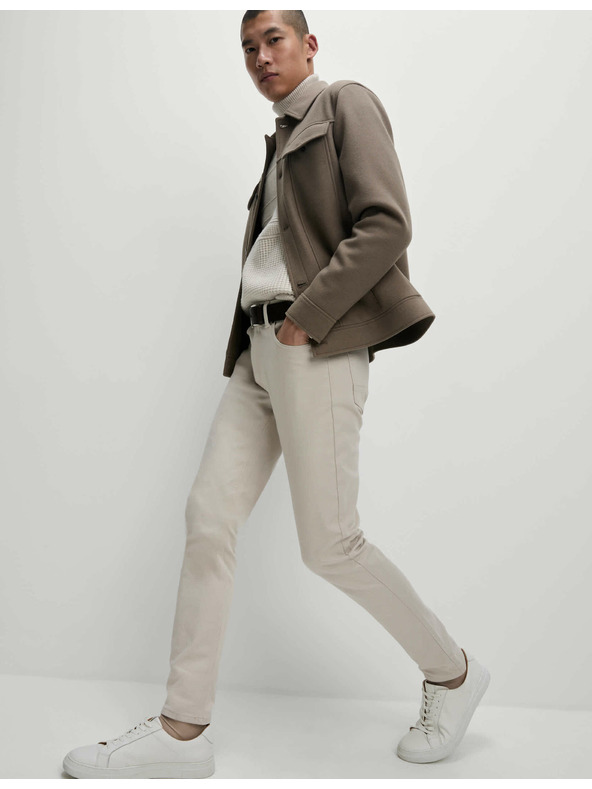 Marks & Spencer Strečové džíny úzkého střihu s 360 pružností Marks & Spencer béžová