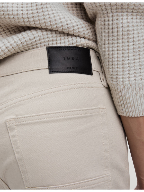 Marks & Spencer Strečové džíny úzkého střihu s 360 pružností Marks & Spencer béžová