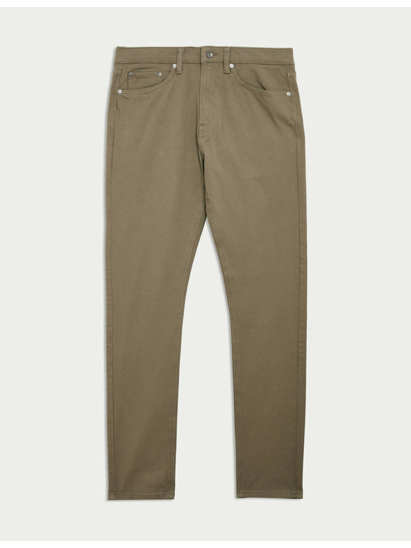 Marks & Spencer Strečové džíny úzkého střihu s 360 pružností Marks & Spencer hnědá