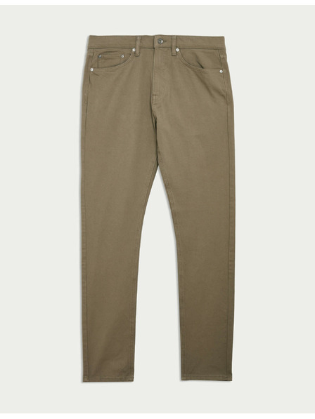 Marks & Spencer Strečové džíny úzkého střihu s 360 pružností Marks & Spencer hnědá