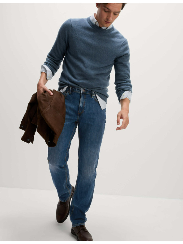 Marks & Spencer Strečové džíny rovného střihu Marks & Spencer námořnická modrá