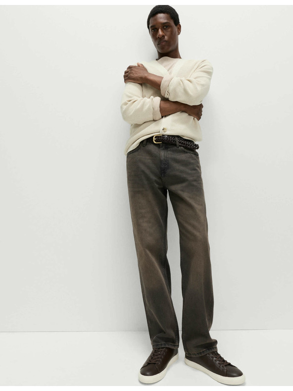 Marks & Spencer Volné džíny rovného střihu Authentic Marks & Spencer hnědá