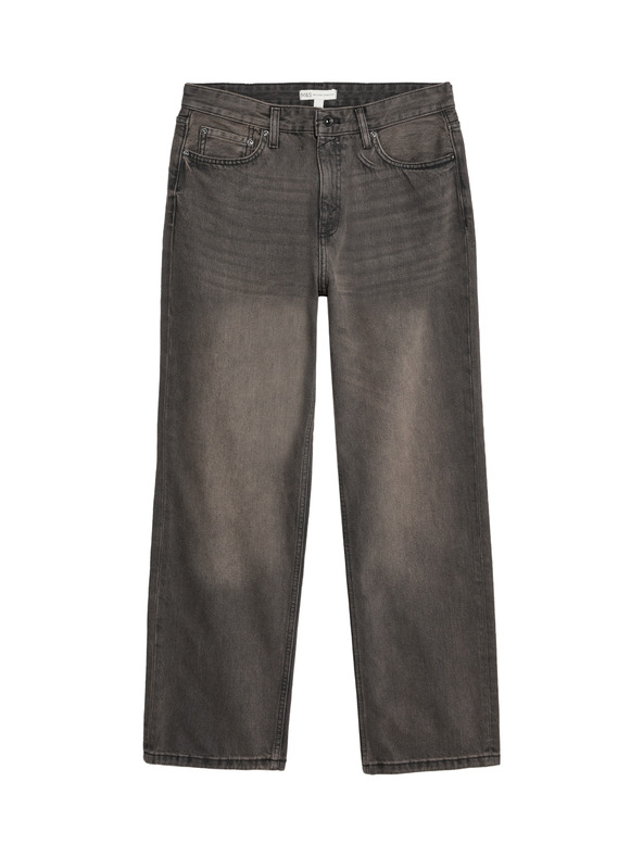 Marks & Spencer Volné džíny rovného střihu Authentic Marks & Spencer hnědá