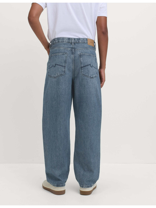 Marks & Spencer Authentic volné pevné džíny Marks & Spencer modrá