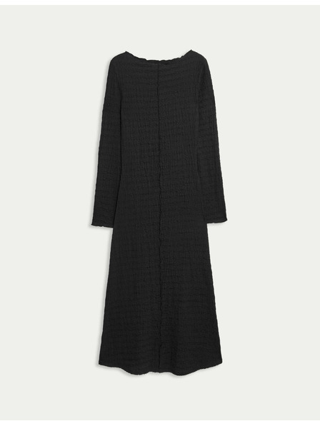Marks & Spencer Žerzejové kolové midi šaty Marks & Spencer černá