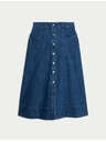 Marks & Spencer Kruhová džínová midi sukně s knoflíky vepředu Marks & Spencer námořnická modrá