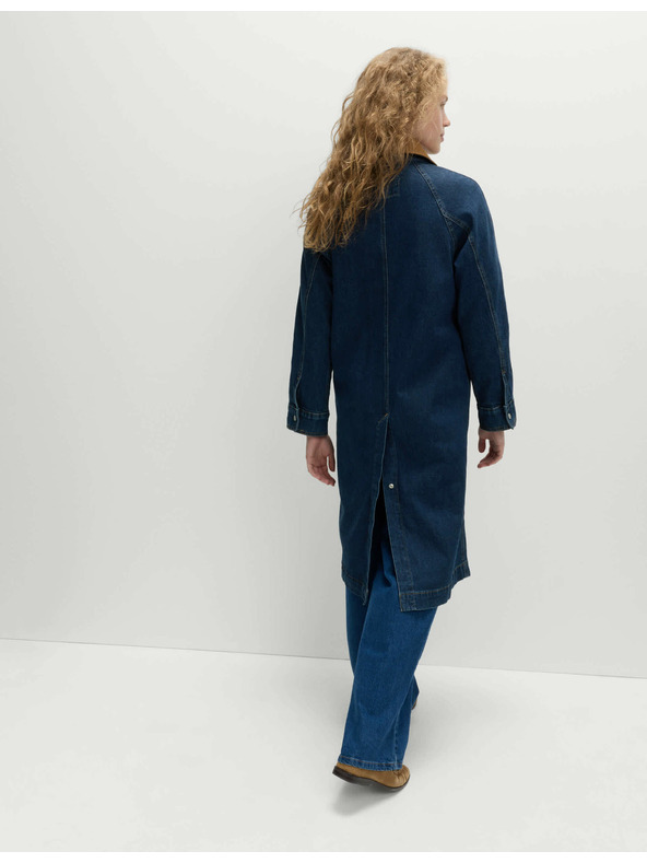 Marks & Spencer Džínový podlouhlý kabát Marks & Spencer námořnická modrá