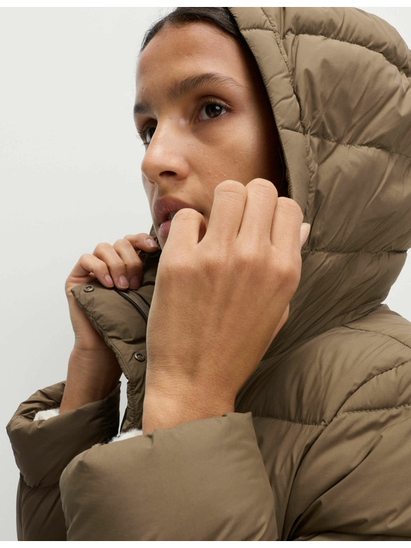 Marks & Spencer Povlak na přikrývku z peří a prachového peří s kapucí Marks & Spencer zelená