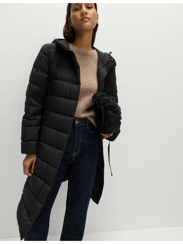 Marks & Spencer Povlak na přikrývku z peří a prachového peří s kapucí Marks & Spencer černá