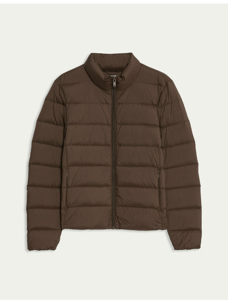 Marks & Spencer Prošívaná sbalitelná bunda s peřím a prachovým peřím Marks & Spencer hnědá