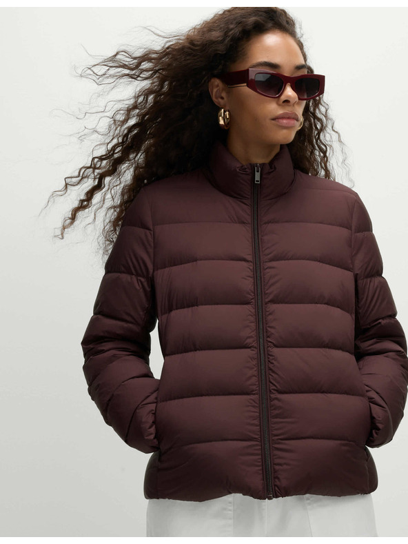 Marks & Spencer Prošívaná sbalitelná bunda s peřím a prachovým peřím Marks & Spencer červená