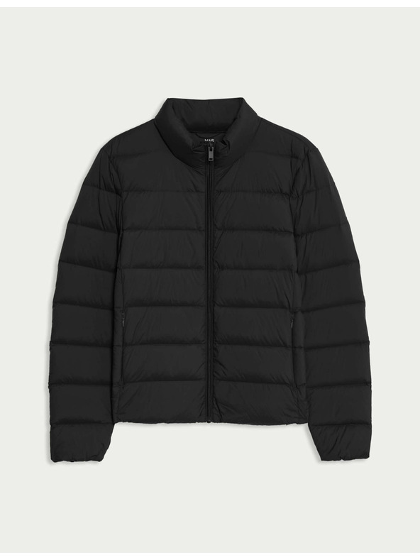 Marks & Spencer Prošívaná sbalitelná bunda s peřím a prachovým peřím Marks & Spencer černá