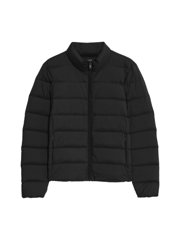 Marks & Spencer Prošívaná sbalitelná bunda s peřím a prachovým peřím Marks & Spencer černá