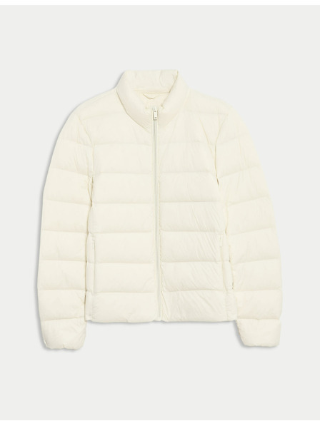 Marks & Spencer Prošívaná sbalitelná bunda s peřím a prachovým peřím Marks & Spencer smetanová