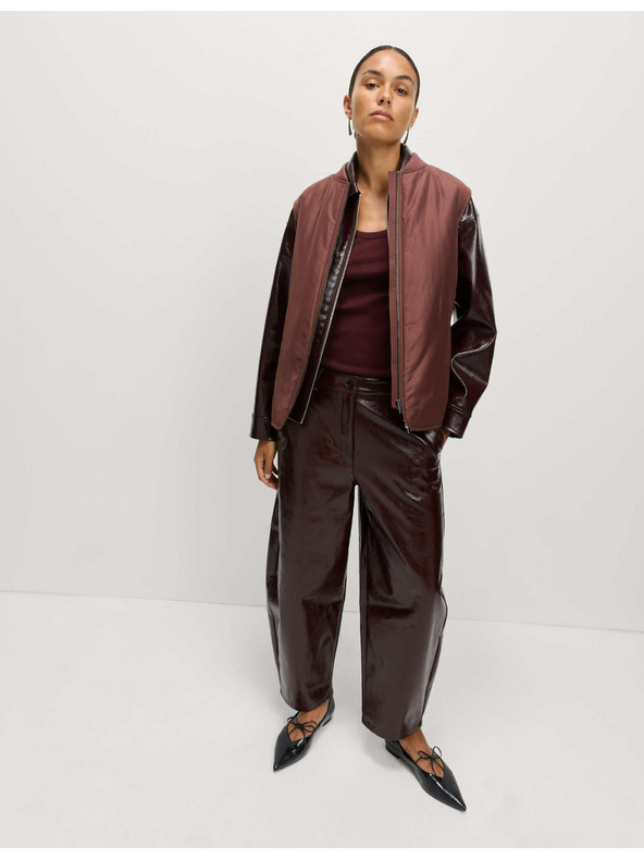 Marks & Spencer Zateplená vesta Marks & Spencer hnědá