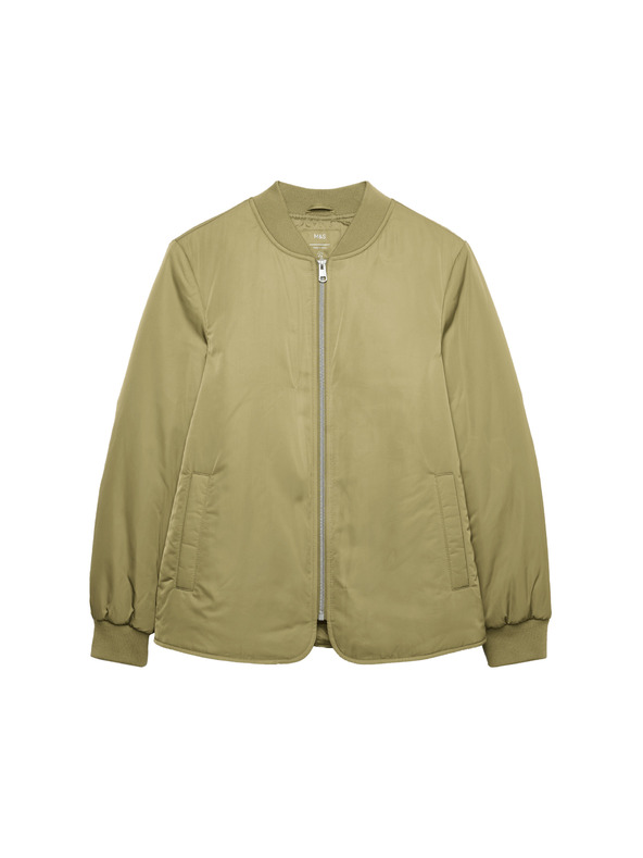 Marks & Spencer Prošívaná bunda Stormwear™ Marks & Spencer zelená