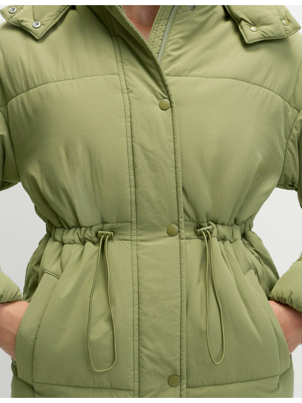 Marks & Spencer Dlouhý prošívaný kabát s kapucí s technologií Thermowarmth™ Marks & Spencer zelená