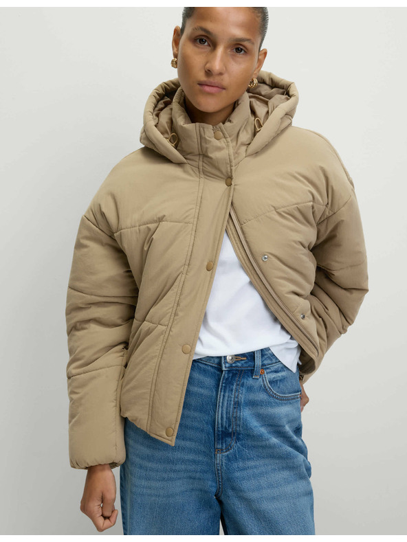 Marks & Spencer Prošívaná bunda s kapucí s technologií Thermowarmth™ Marks & Spencer hnědá