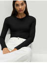 Marks & Spencer Top s dlouhými rukávy těsného střihu Marks & Spencer černá