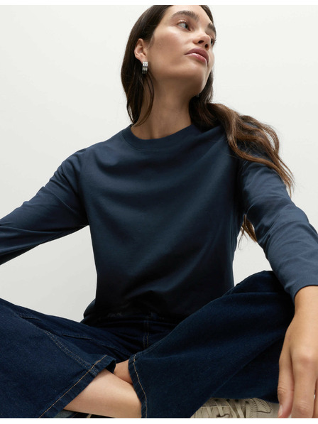 Marks & Spencer Top z čisté bavlny pro každodenní nošení Marks & Spencer námořnická modrá