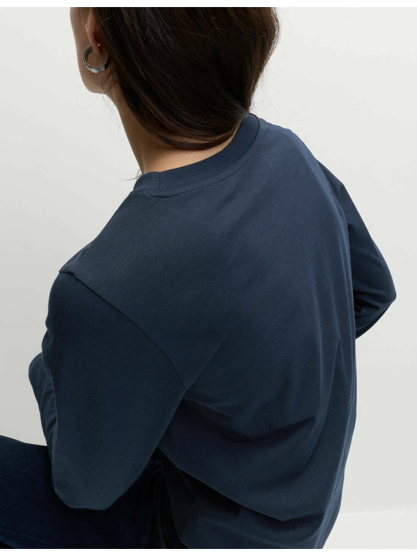 Marks & Spencer Top z čisté bavlny pro každodenní nošení Marks & Spencer námořnická modrá