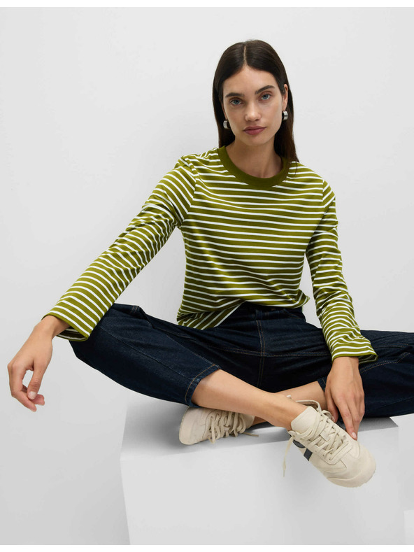 Marks & Spencer Top z čisté bavlny pro každodenní nošení Marks & Spencer zelená