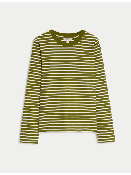 Marks & Spencer Top z čisté bavlny pro každodenní nošení Marks & Spencer zelená
