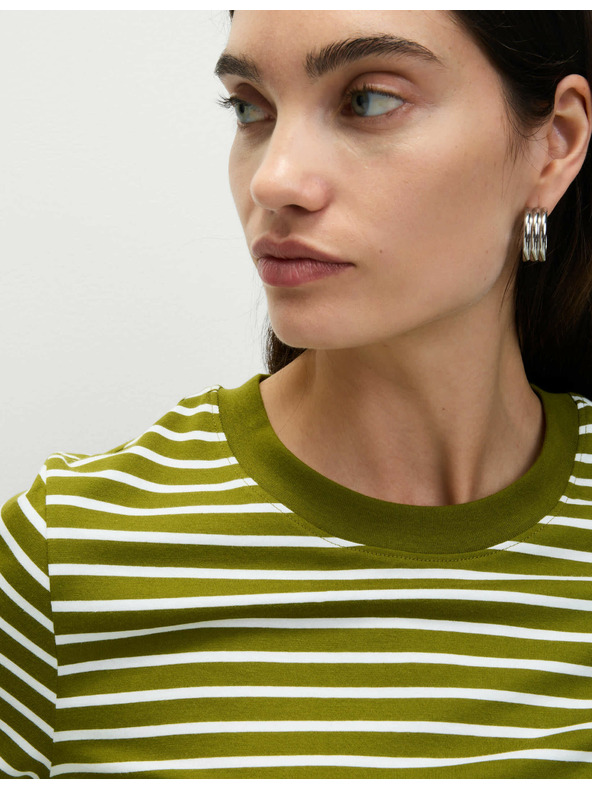 Marks & Spencer Top z čisté bavlny pro každodenní nošení Marks & Spencer zelená