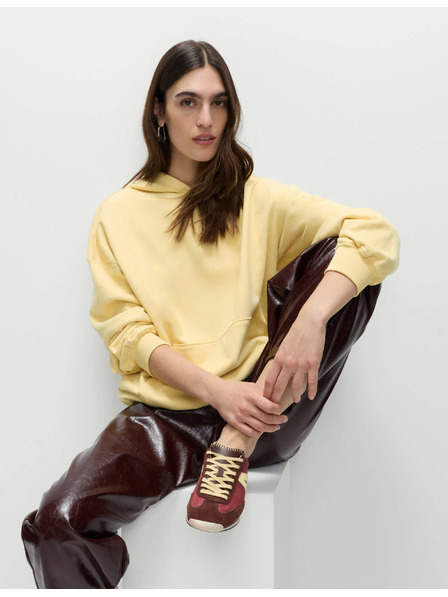 Marks & Spencer Mikina s kapucí s vysokým podílem bavlny Marks & Spencer béžová