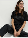 Marks & Spencer Zdobené tričko Lucky z čisté bavlny Marks & Spencer černá