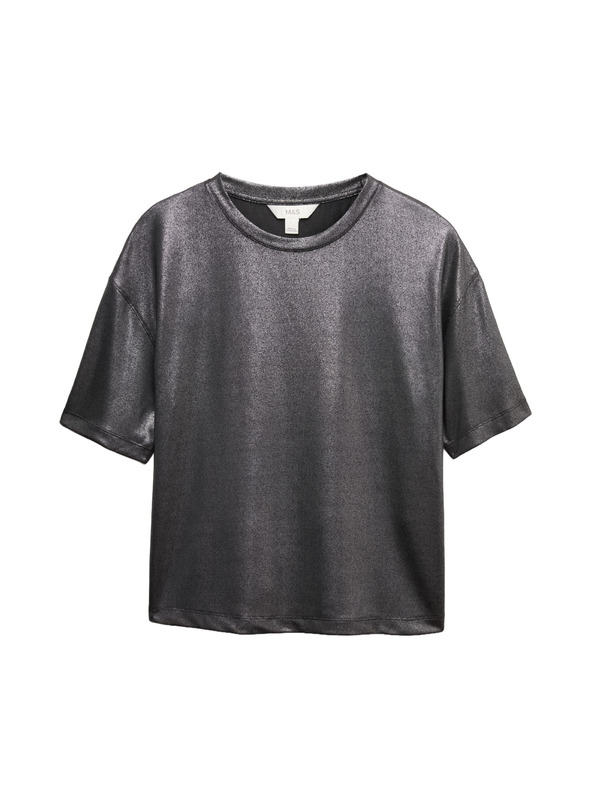 Marks & Spencer Metalické třpytivé tričko Marks & Spencer černá