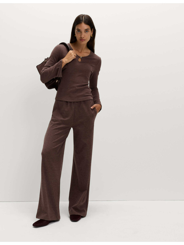 Marks & Spencer Pohodlný top s prostřihnutým výstřihem a rozšířenými rukávy Marks & Spencer červená