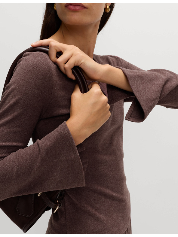 Marks & Spencer Pohodlný top s prostřihnutým výstřihem a rozšířenými rukávy Marks & Spencer červená