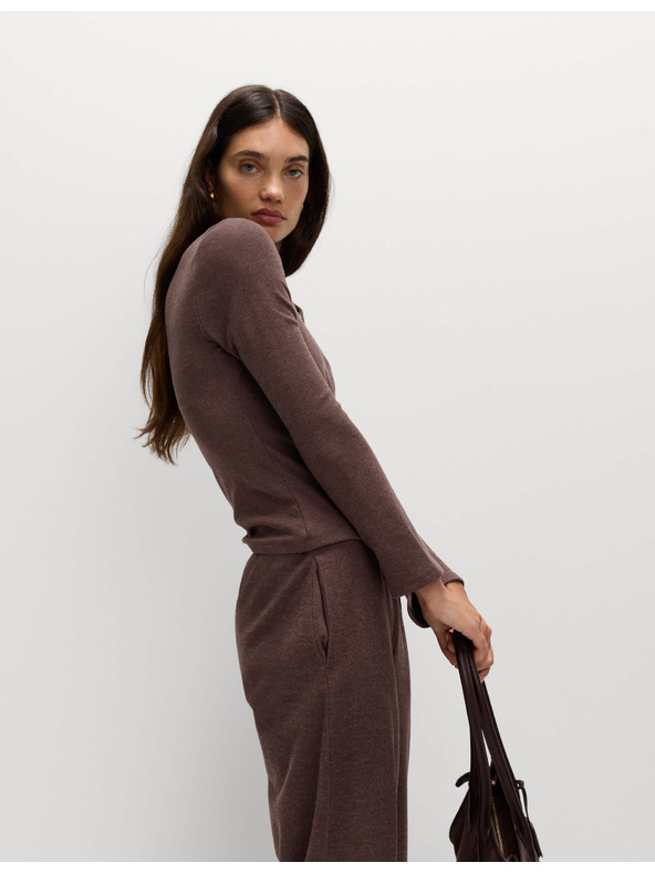 Marks & Spencer Pohodlný top s prostřihnutým výstřihem a rozšířenými rukávy Marks & Spencer červená