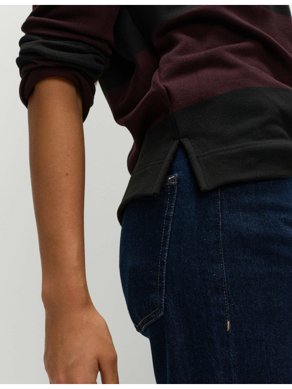 Marks & Spencer Pruhovaný pohodlný ragby top Marks & Spencer černá